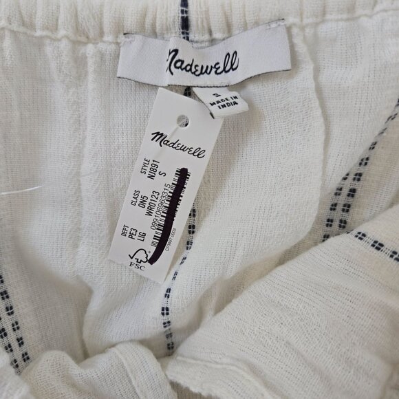 NWT Madewell Tie Front Bubble Cover-Up Crop Top Size Small - Picture 3 of 6